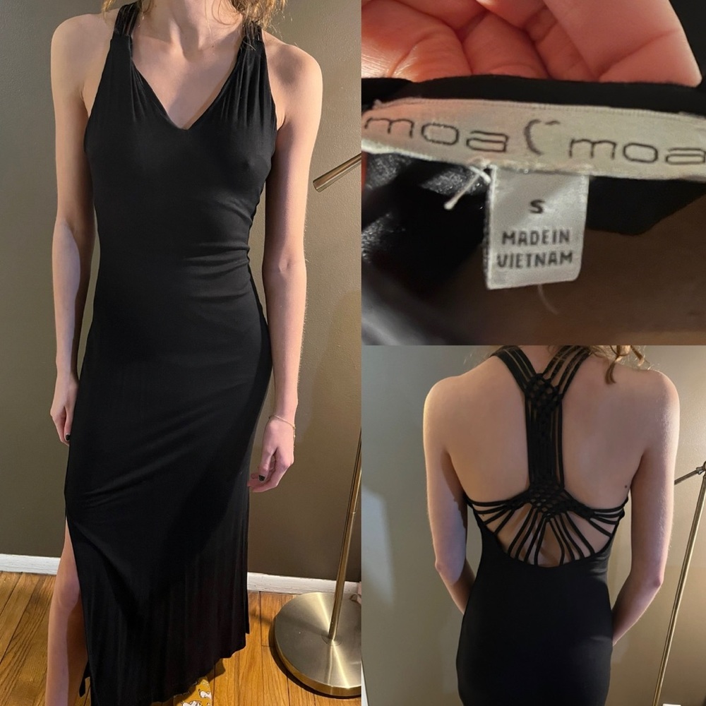Moa Moa maxi black dress. Jr. size.